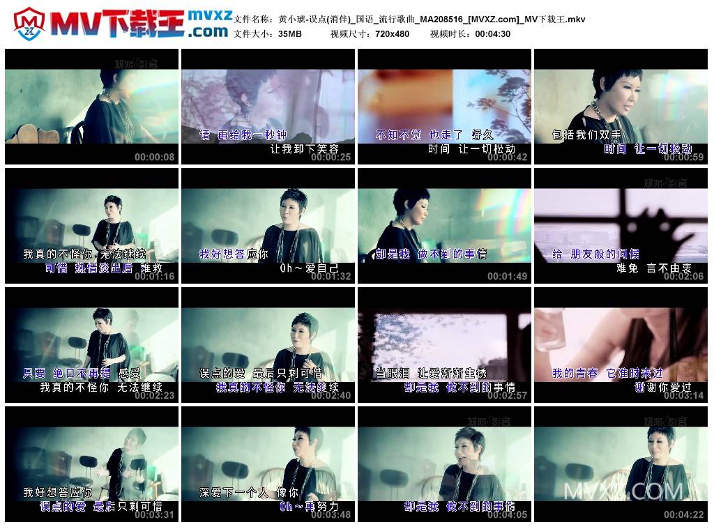 黄小琥-误点(消伴)_国语_流行歌曲_MA208516